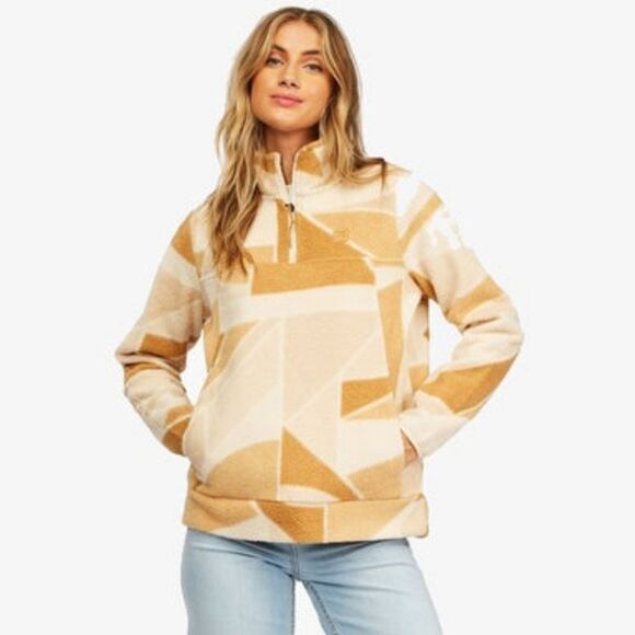 Billabong Adventure Division Boundary Mock Neck Quarter Zip Fleece Jacket Size L - Picture 1 of 11